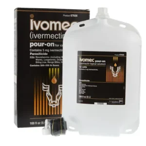 Ivomec Cattle Pour-On Dewormer 5-Liter