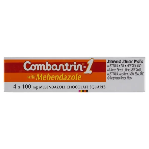 Combantrin -1 Threadworm Chocolate Squares 4 Pack - Image 5