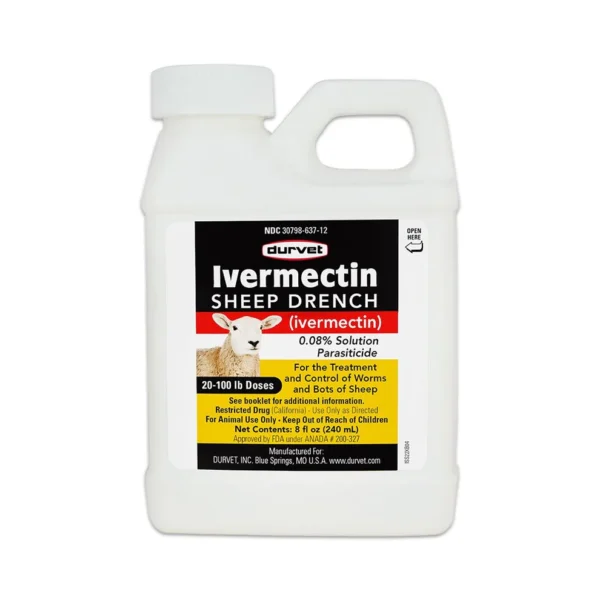 Durvet Ivermectin Sheep Drench Dewormer 8-oz